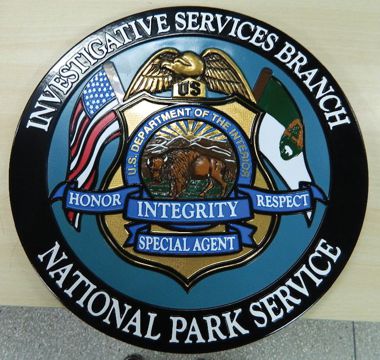 Dept of Interior_ NPS Investigative Services Branch | 15 Butyrate Full Color Wall Seal
